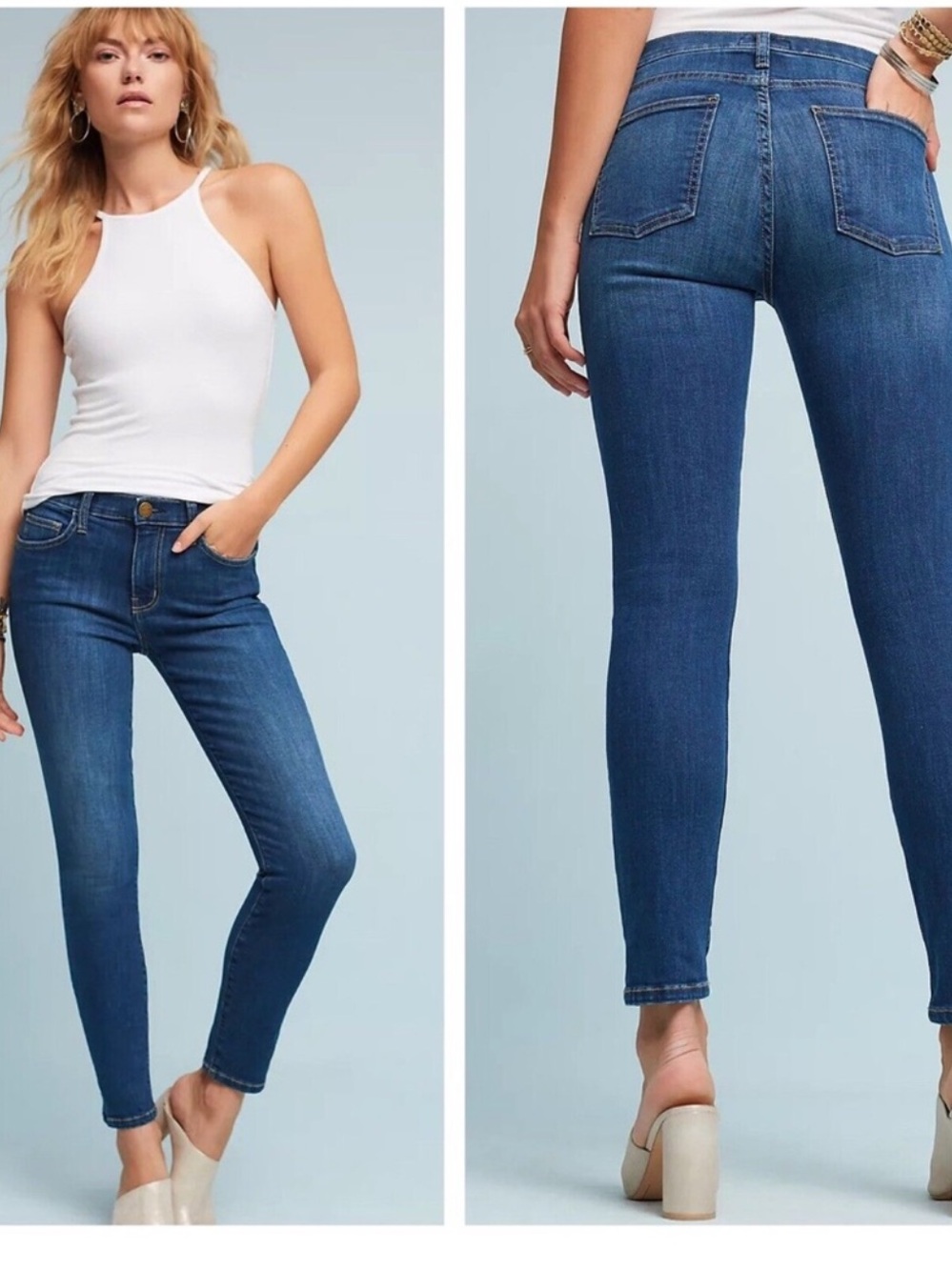 Current Elliott the high waist ankle skinny